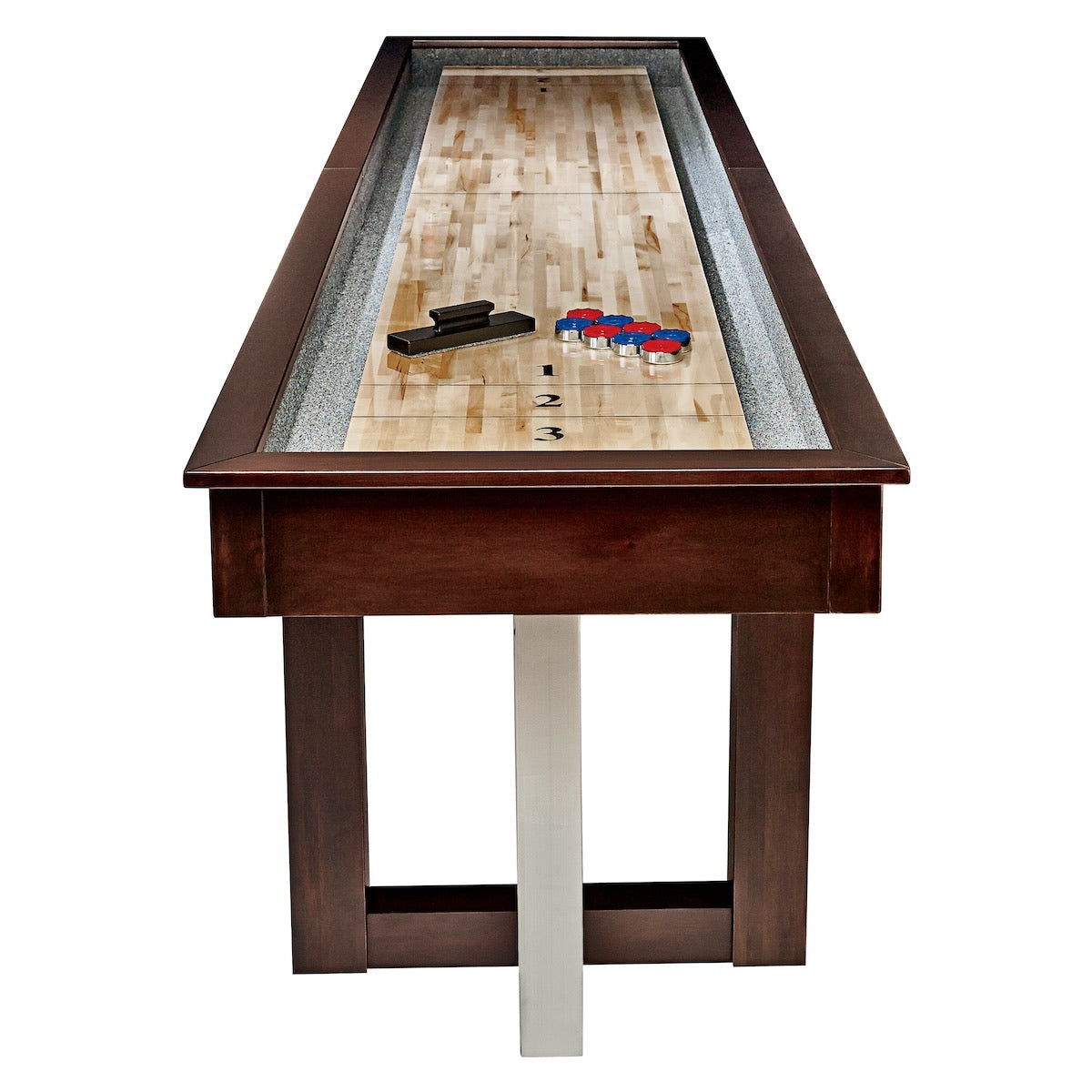 American Heritage Abbey shuffleboard table in Espresso finish.