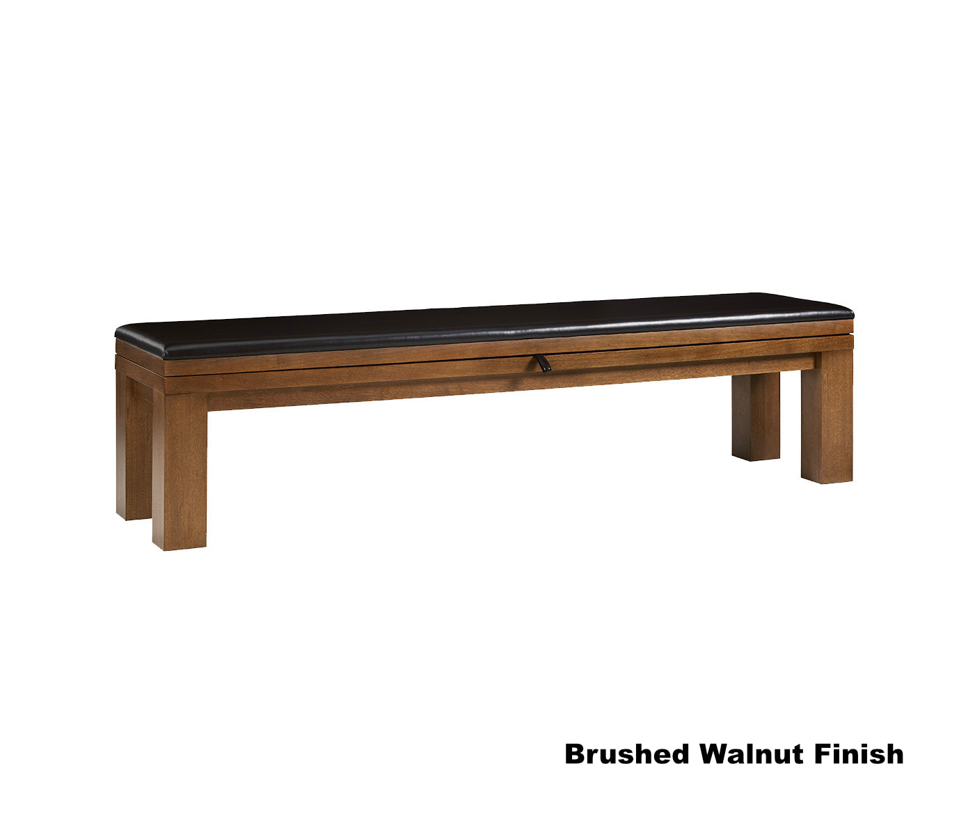 Alta storage bench in Brushed Walnut finish designed by American Heritage.