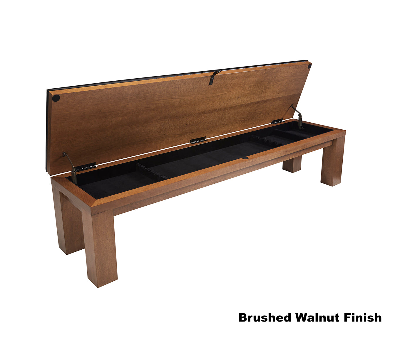 American Heritage Alta storage bench in Brushed Walnut.