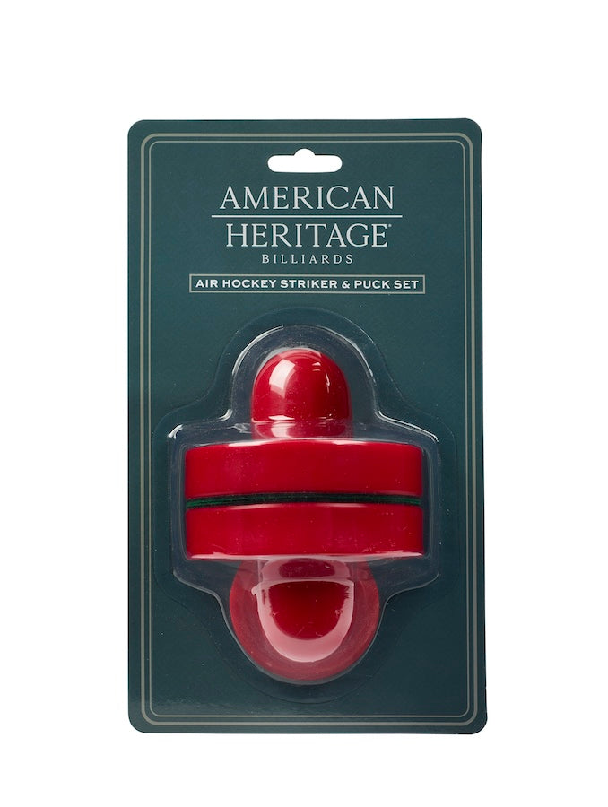 Air hockey pack containing 2 strickers and 2 pucks by  American Heritage.
