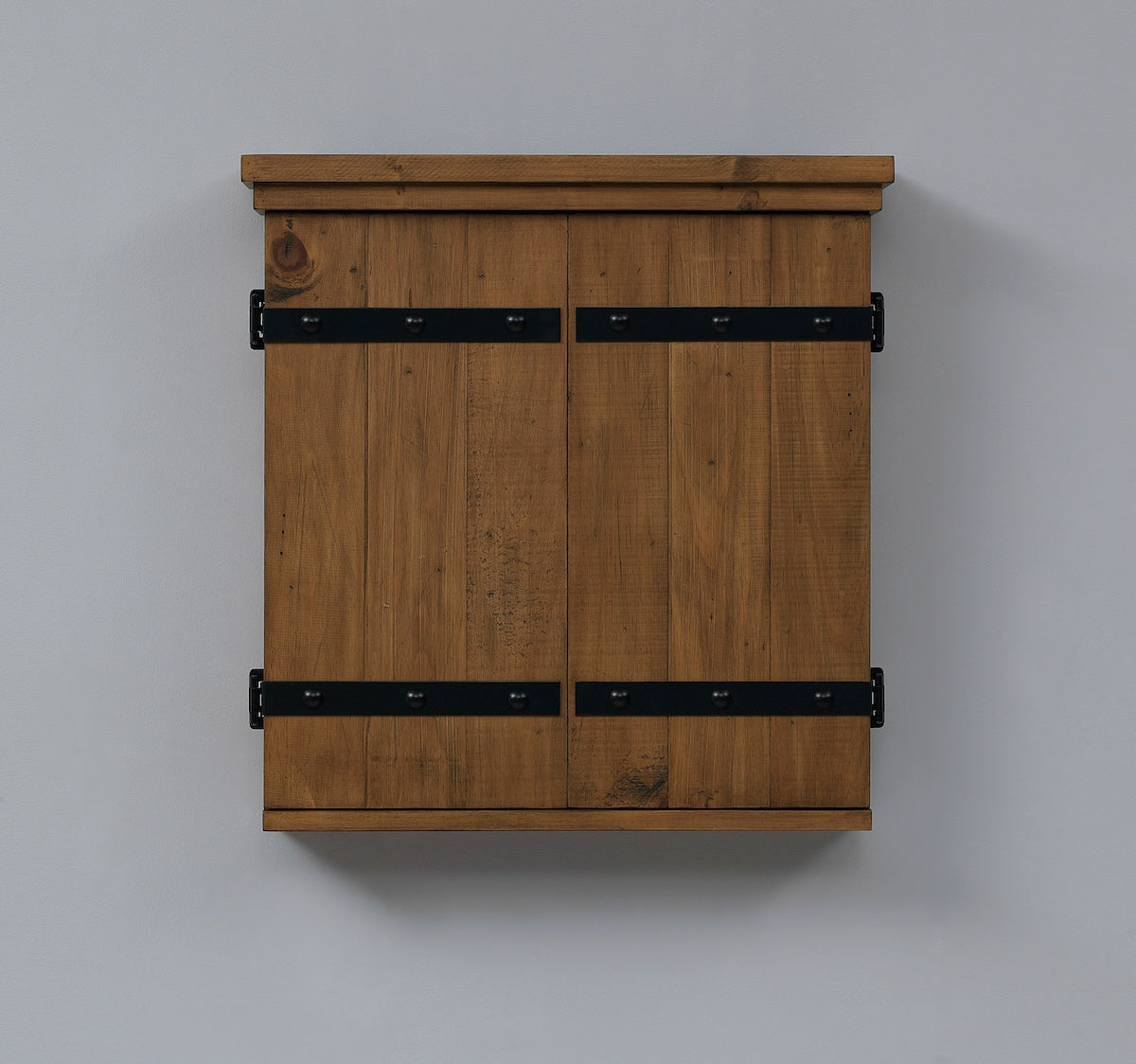 Closed wall-mounted Gateway dartbaord cabinet by American Heritage.
