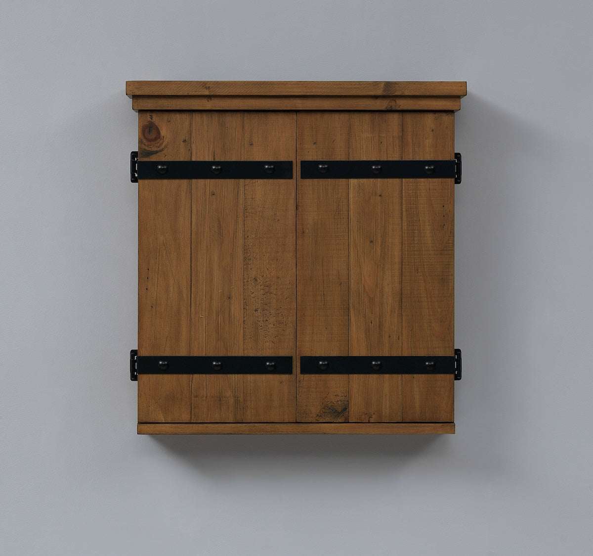 Closed wall-mounted Gateway dartbaord cabinet by American Heritage.
