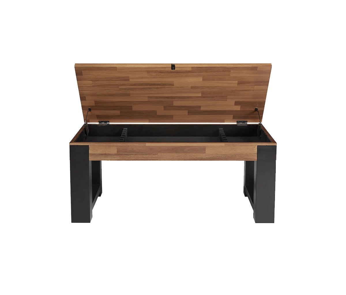 Knoxville pool table bench with storage for billiard accessories an American Heritage design.