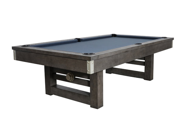 Nixon Bryant Slate Pool Table | Grayson Grey Finish with Wood Legs | Dining Top Option