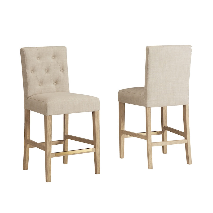 Two American Heritage Port Royal counter height stools.