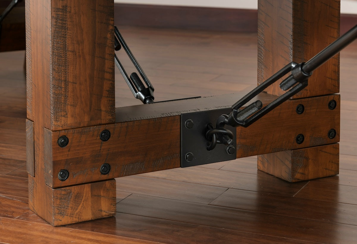 Savannah shufflebaord table in Sable - rustic style design by American Heritage.