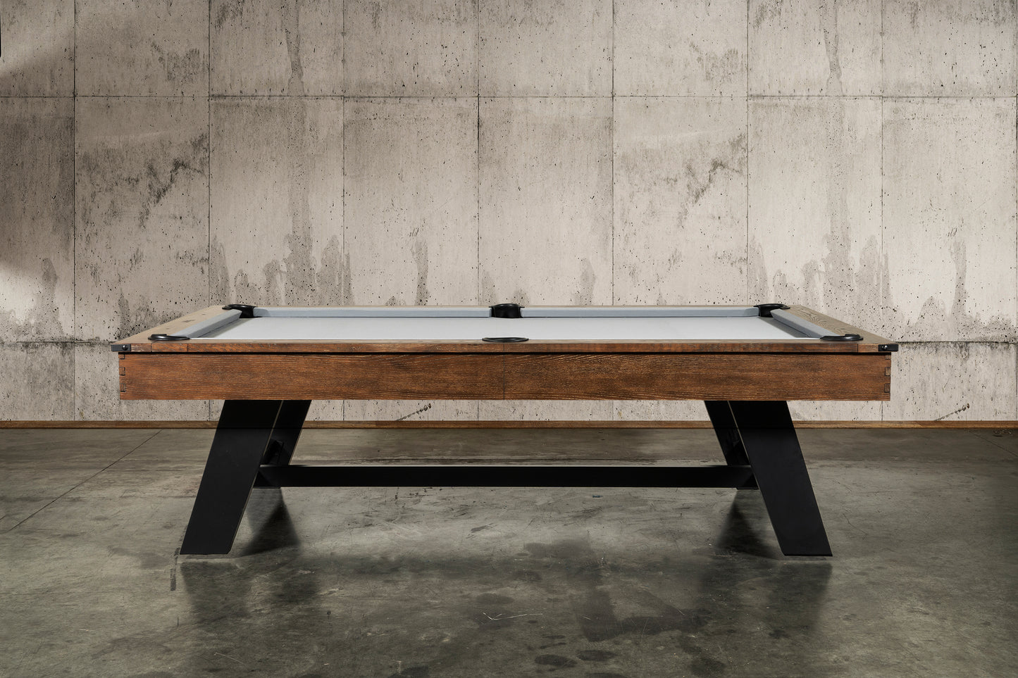 Nixon Hunter Slate Pool Table | Brushed Walnut Finish with Wood Legs | Dining Top Option