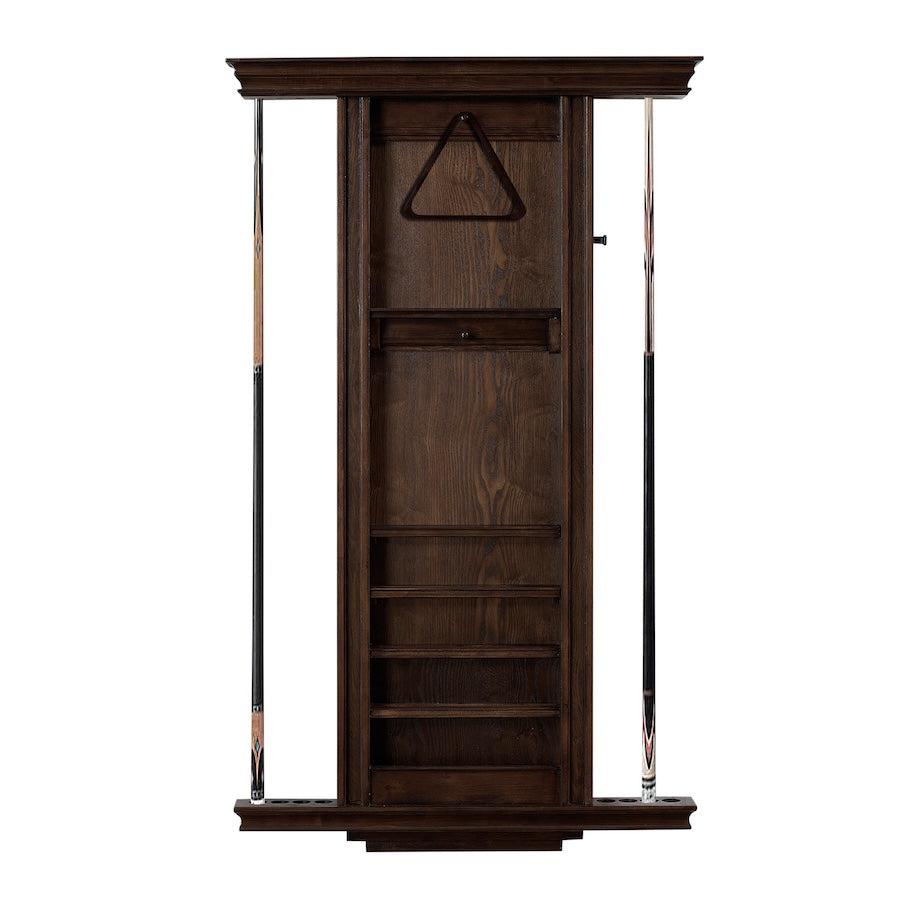 Venice 8-cue wall rack in Suede by American Heritage.