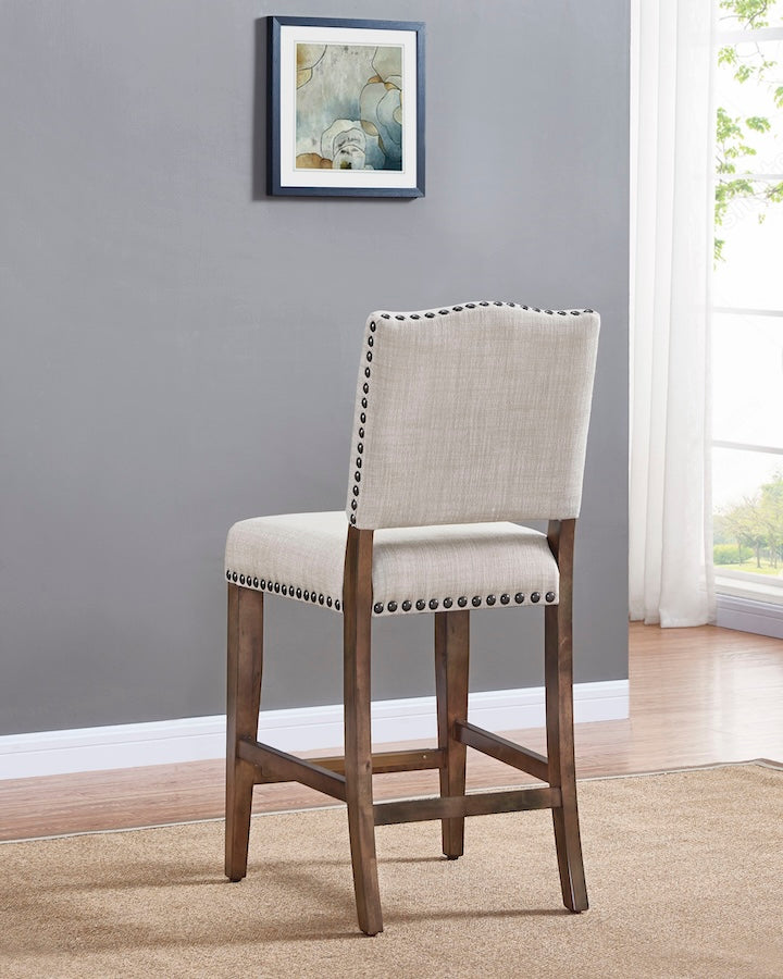 Back view of Worthington counter-height stool by American Heritage.