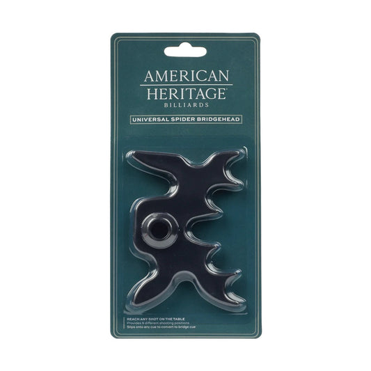 Universal spider bridgehead - mechanical bridge for billiards designed by American Heritage.