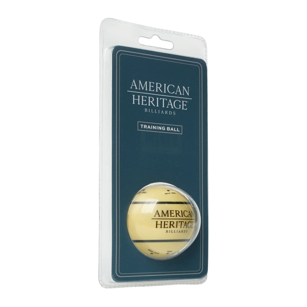 Packaged billiards training ball by American Heritage.