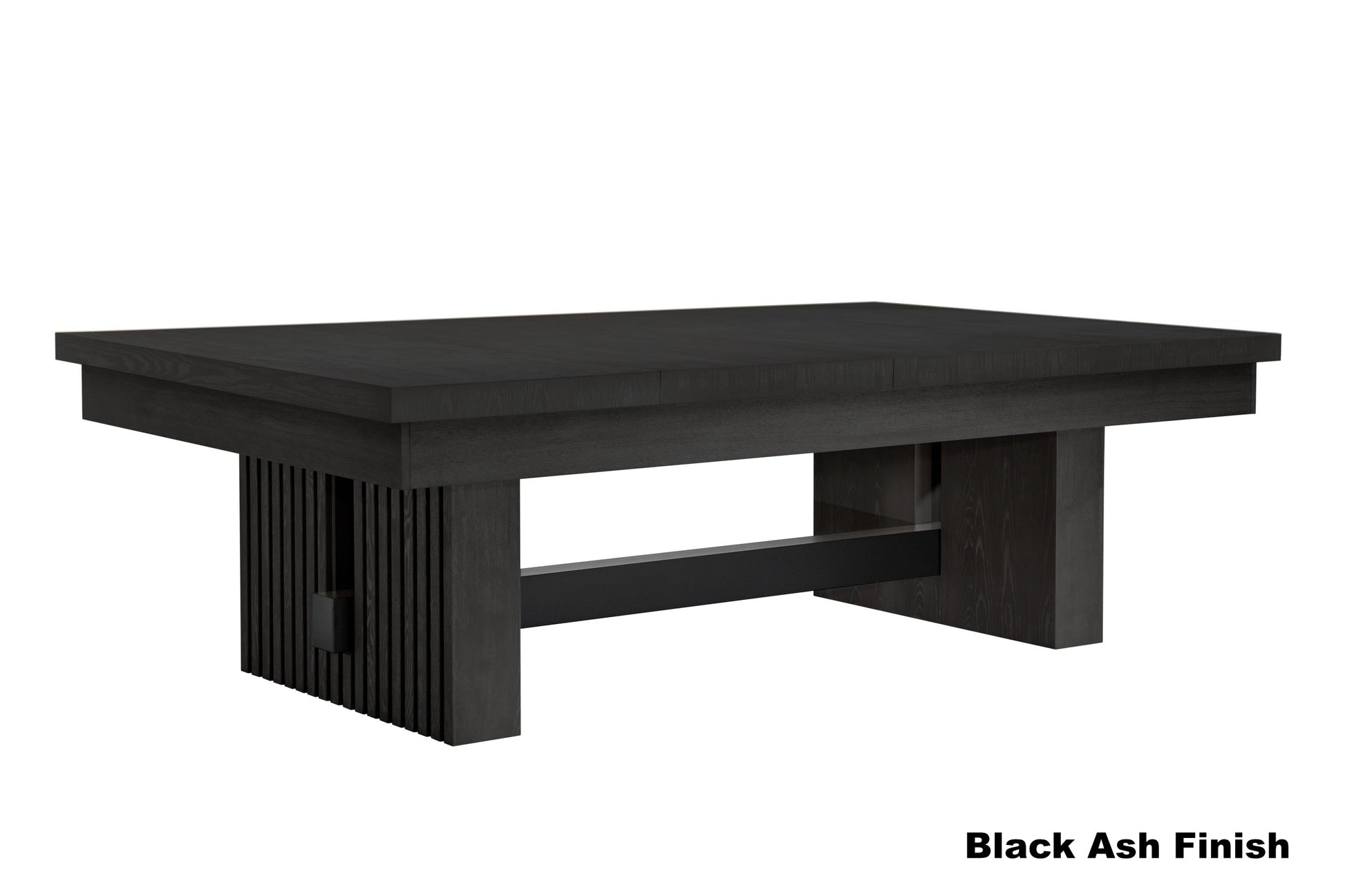 American Heritage Vancouver pool table dining top - solid wood | four-piece design | Black Ash finish.