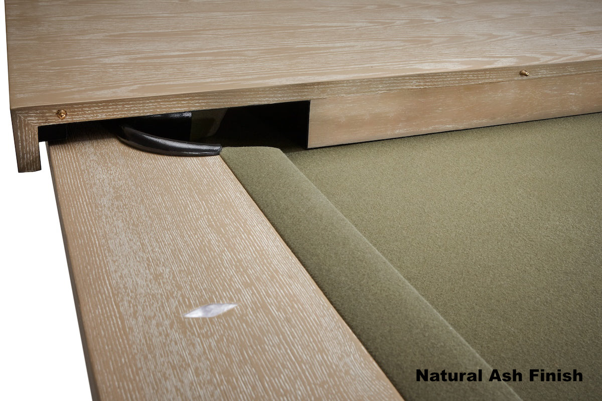 Closeup on pool table dining top for the Vancouver pool table by American Heritage.