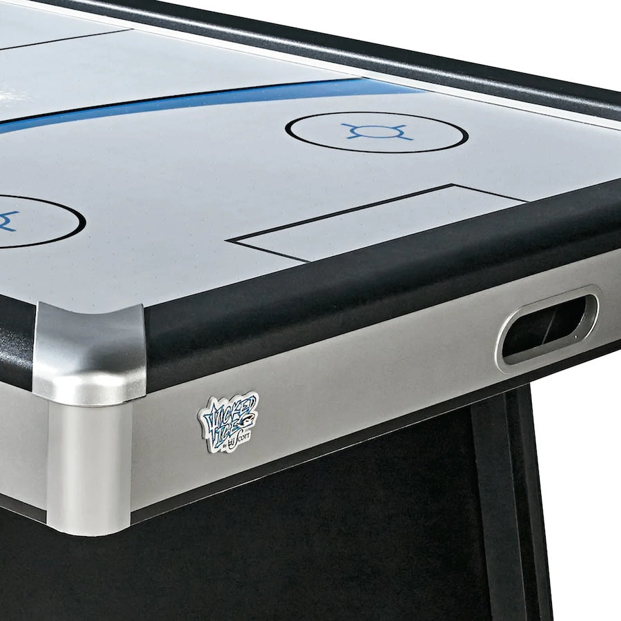 American Heritage Wicked Ice air hockey table - closeup.