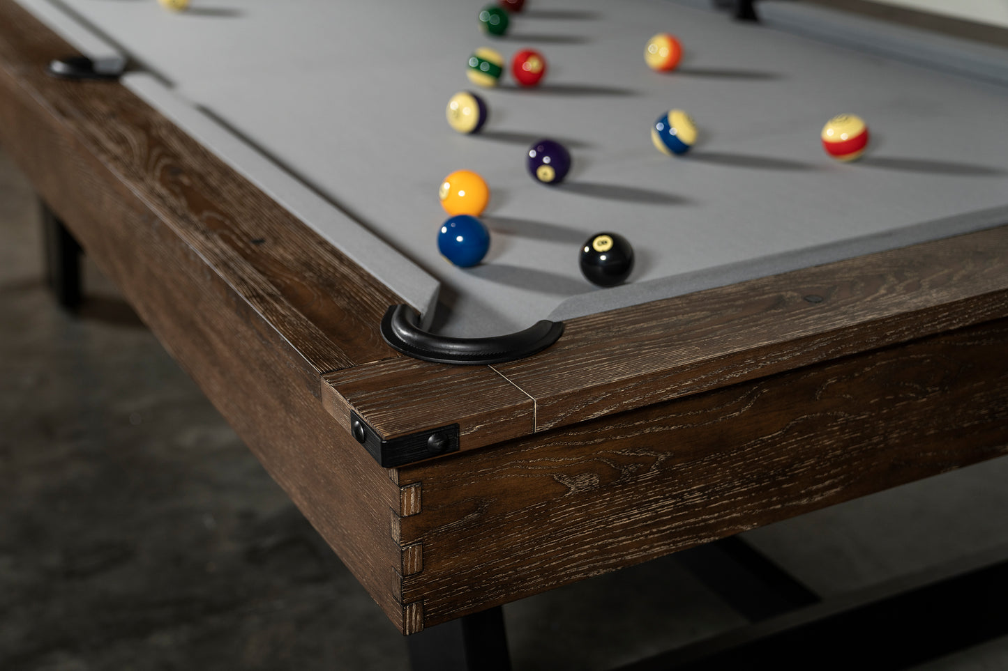 Nixon Hunter Slate Pool Table in Brushed Walnut