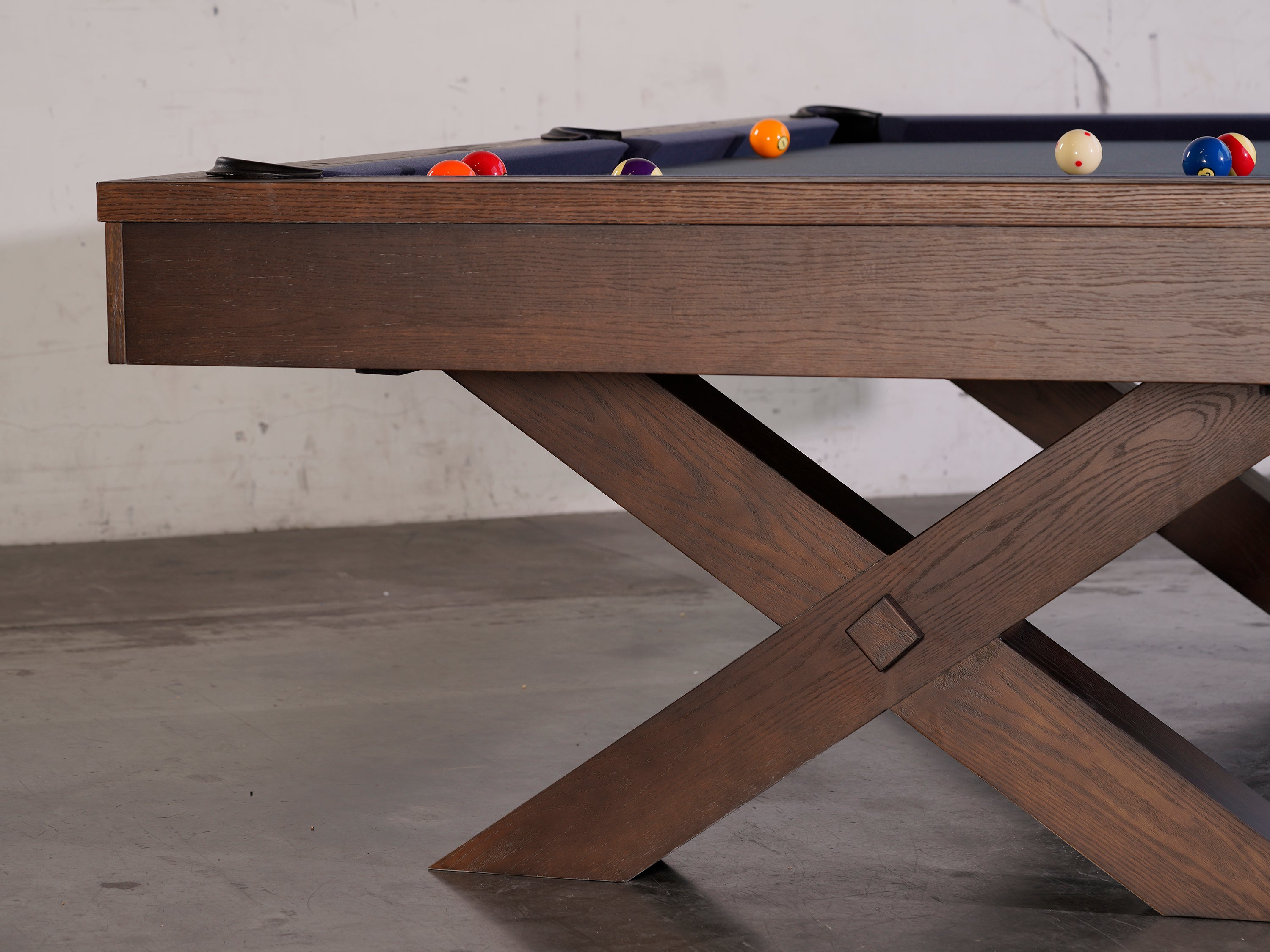 Isabella Manhattan Slate Pool Table In Brownwash | Includes Premium Accessory Kit | Optional Dining Top