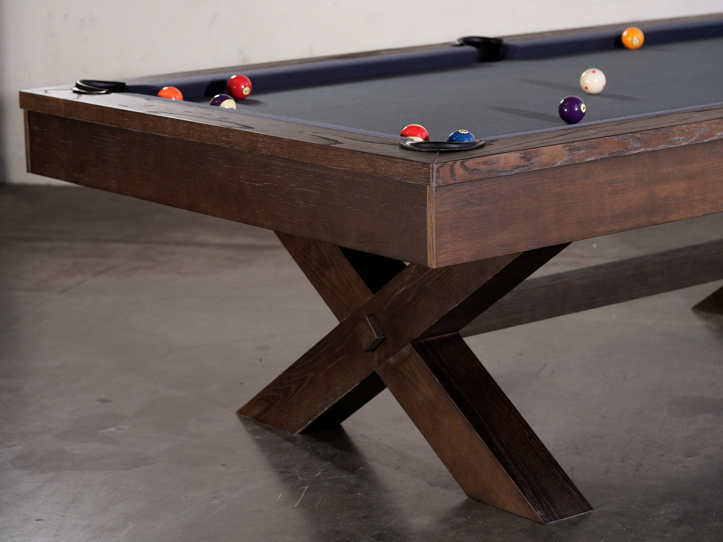 Isabella Manhattan Slate Pool Table In Brownwash |  Includes Premium Accessory Kit | Optional Dining Top