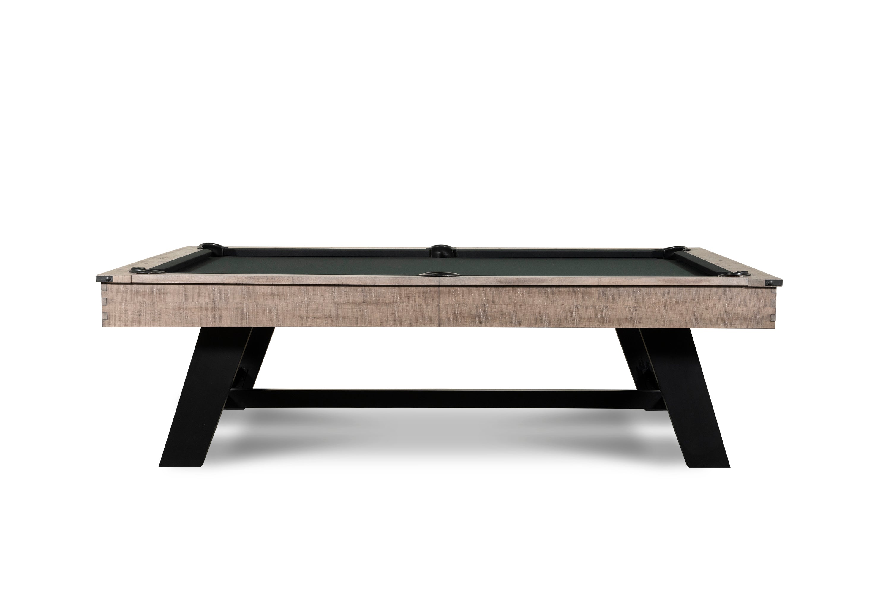 Nixon Hunter Slate Pool Table | Antique Finish with Metal Legs | Dining Top Option
