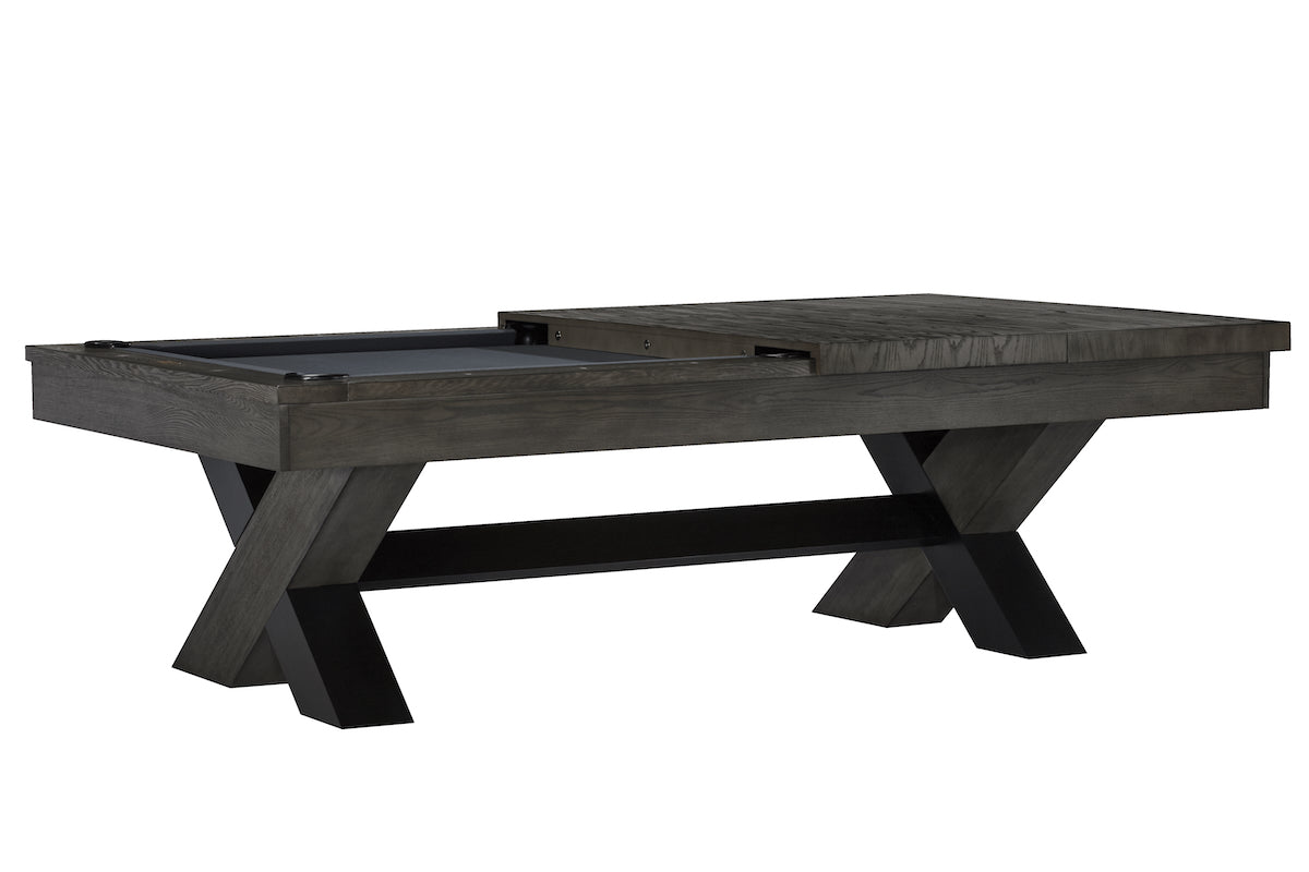 The Halifax billiard table by American Heritage with part of its dining top.