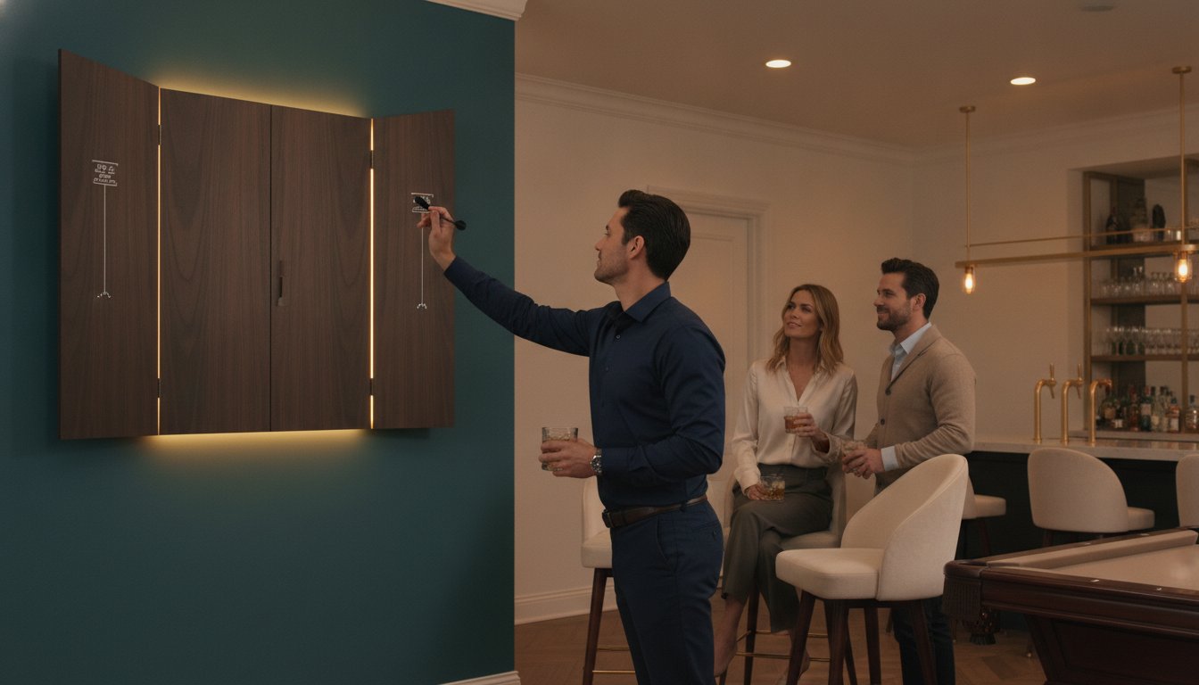 20 Best Dartboard Cabinet Ideas to Elevate Your Game Room in 2026