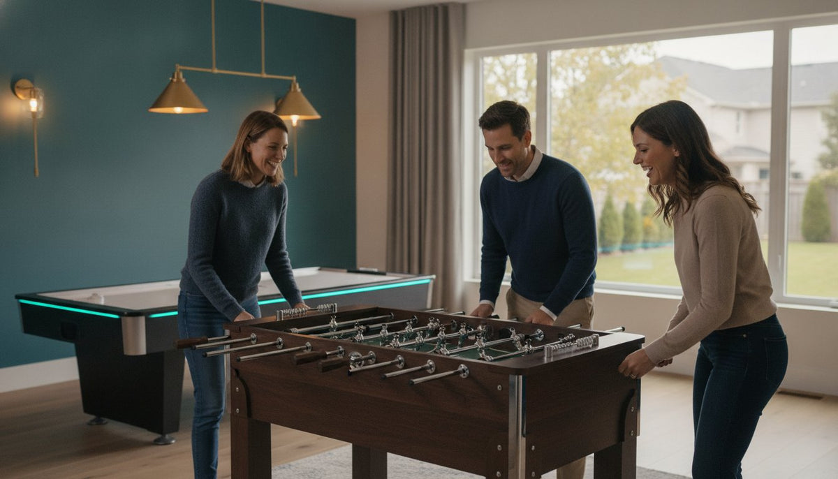 Air Hockey vs. Foosball Table: The 2026 Definitive Comparison for Luxury Game Rooms