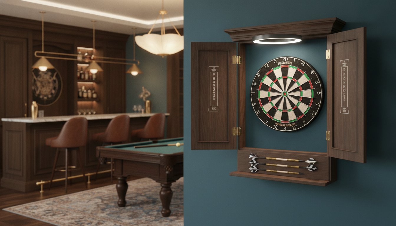 Professional Dartboard Cabinet Setup Ideas for the Ultimate Game Room