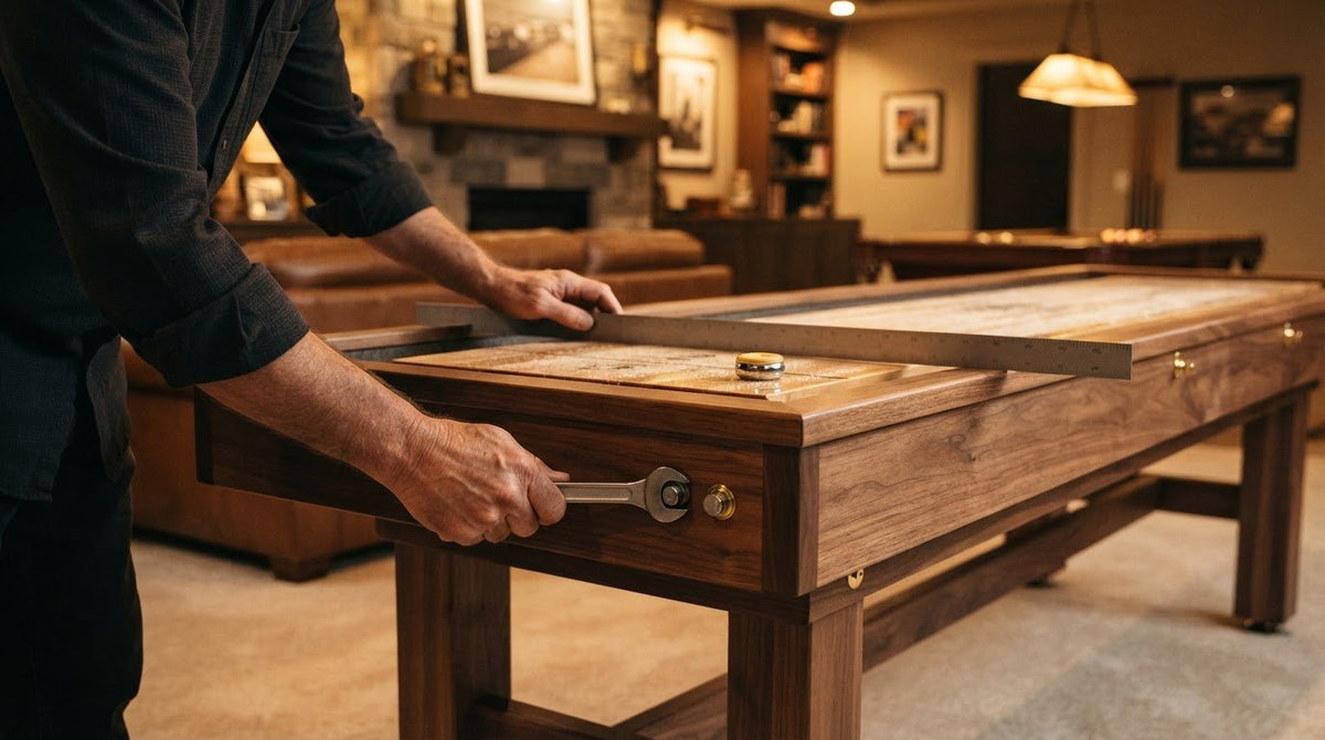 How to Set Paired Climatic Adjusters on a Shuffleboard Table