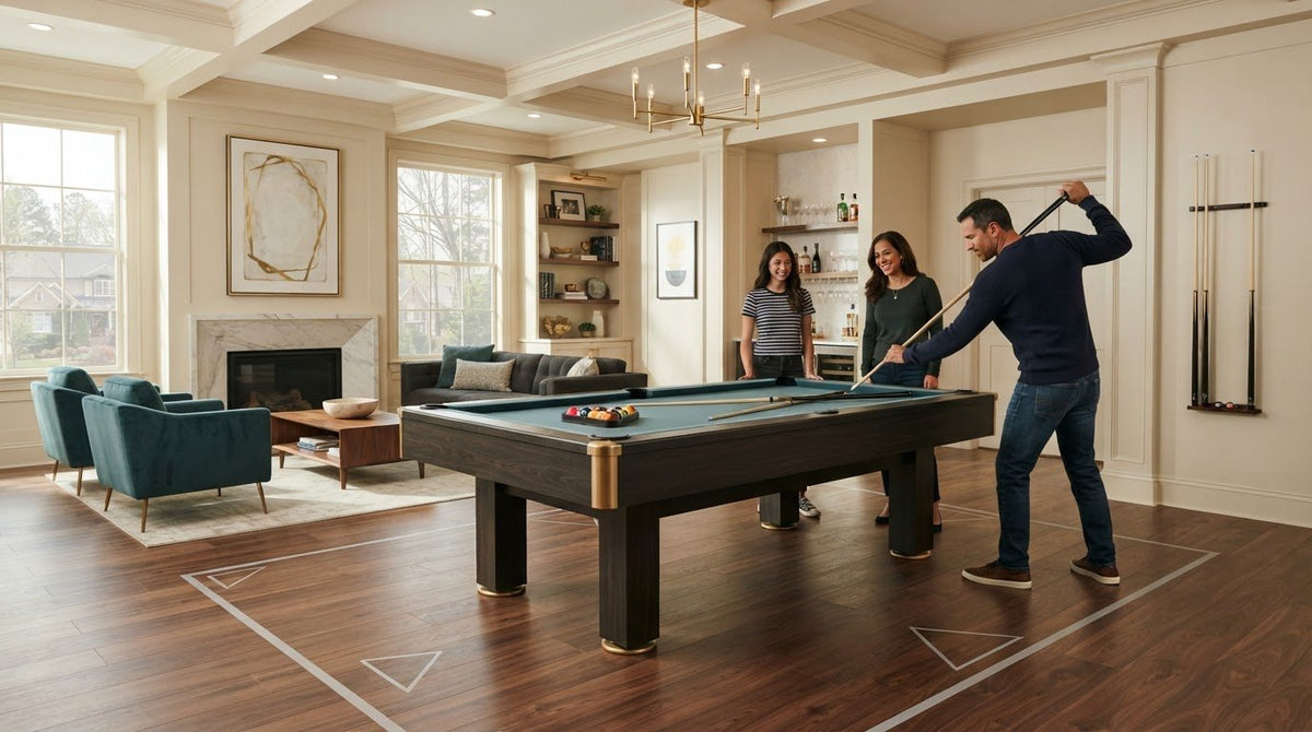 Pool Table Clearance Chart: Room Dimensions & Space Guide (2026)