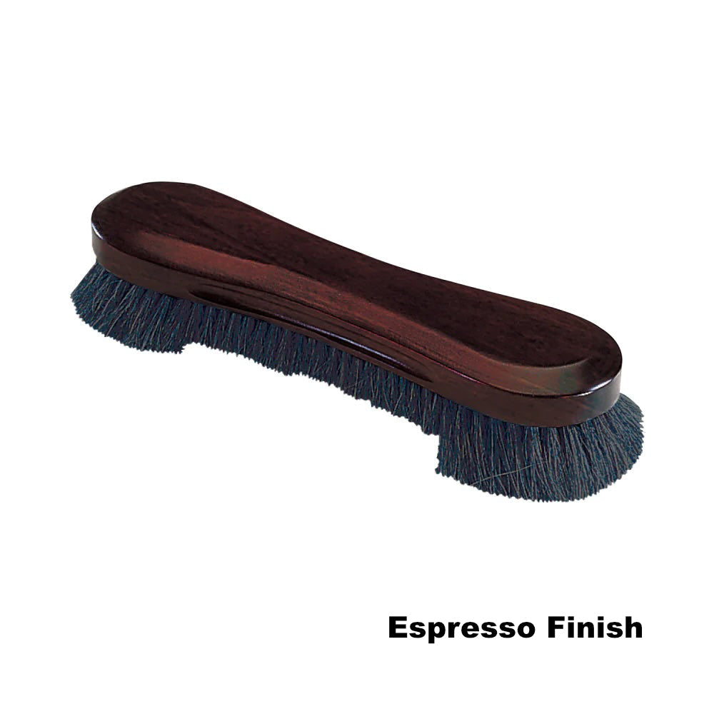 Wooden American Heritage 10.5-inch billiard table brush in Espresso finish.
