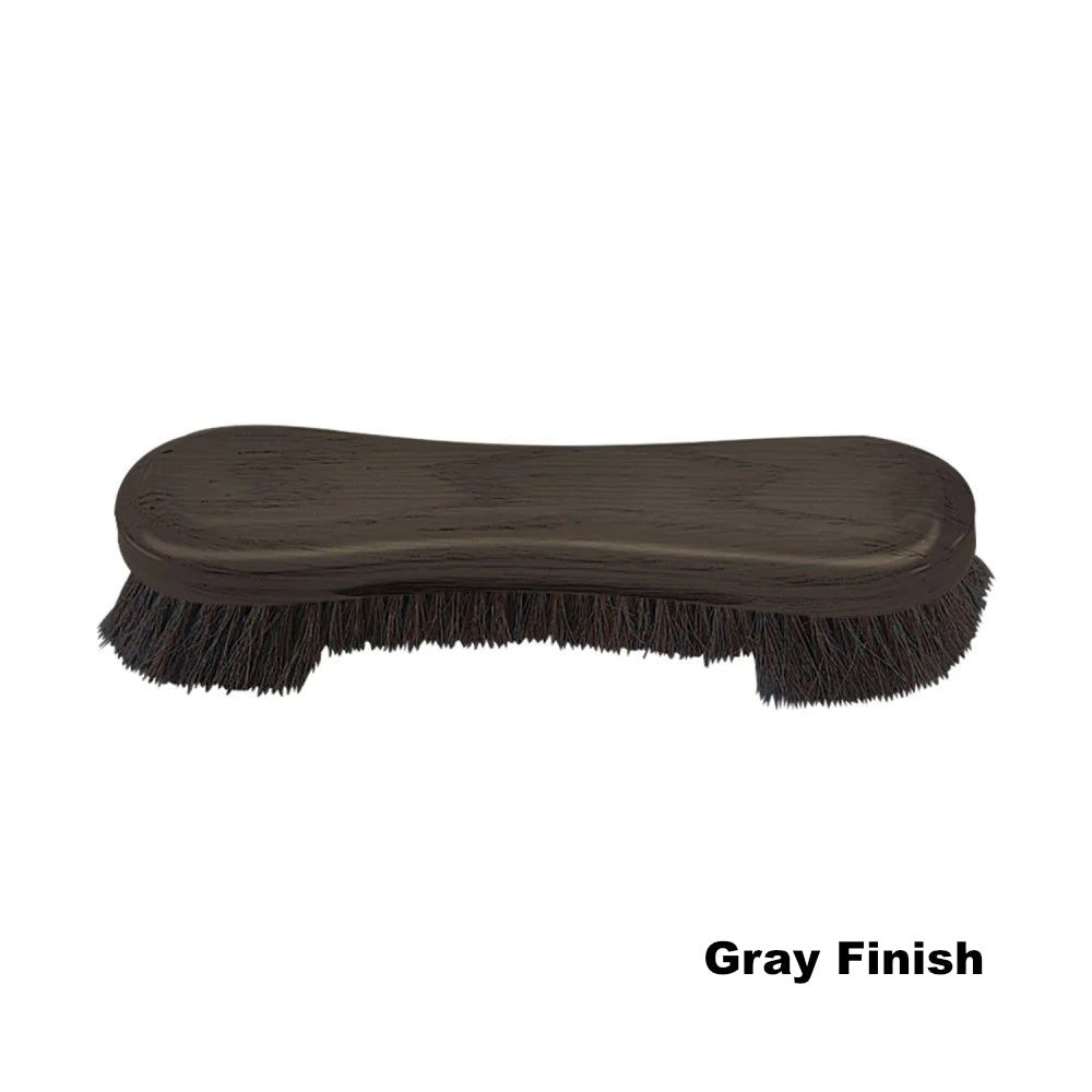 Wooden American Heritage 10.5-inch billiard table brush in Gray finish.