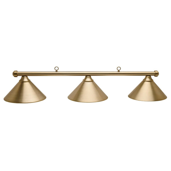 55" 3-Shade Pool Table Light | Aged Brass Finish | American Heritage