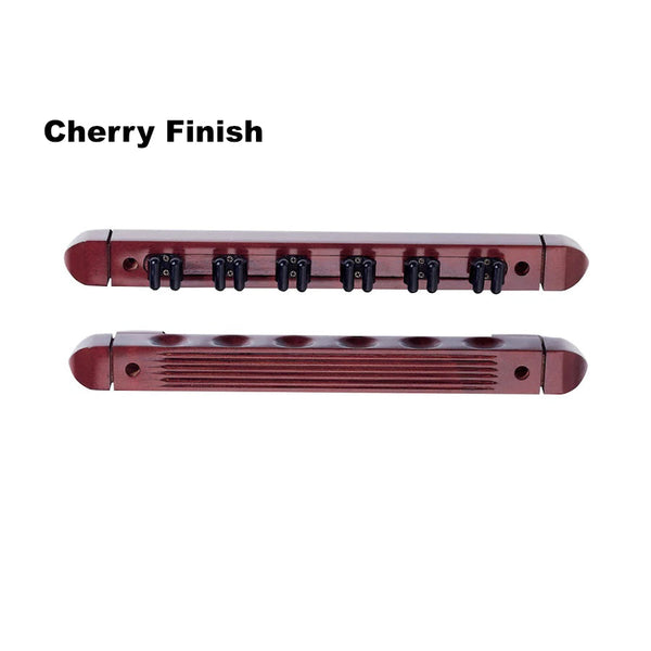 6-cue Roman wall cue rack in an Cherry finish designed by American Heritage.