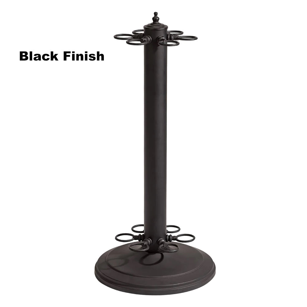 American Heritage metal floor rack in Black finish.