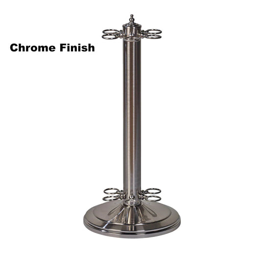 American Heritage metal floor rack in Brushed Chrome finish. 