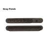 American Heritage 6-cue wall rack with bridge clip - Gray wood finish.