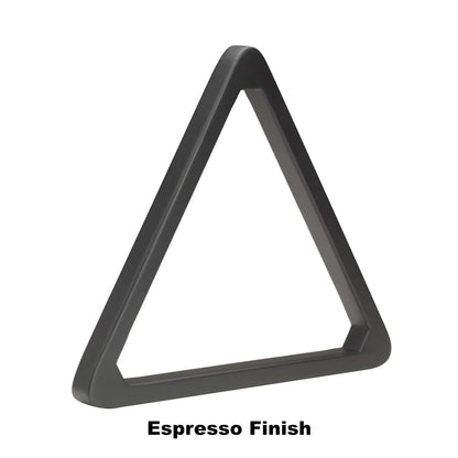 American Heritage heavy-duty 8-ball rack in Espresso finish.