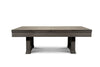 Four-piece wooden table top accessory coverts the Agriturismo pool table into a dining table.