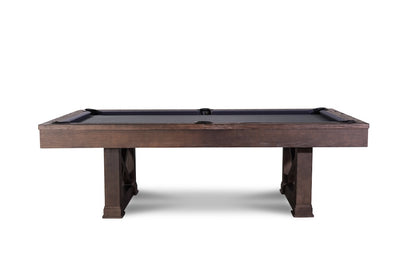 Agriturismo pool table in Brownwash viewed from the side against a white background.