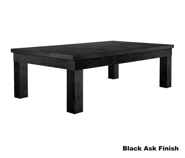 American Heritage pool table dining top with a Black Ash finish.