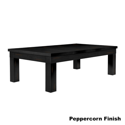 American Heritage pool table dining top for Alta pool table in Peppercorn finish.