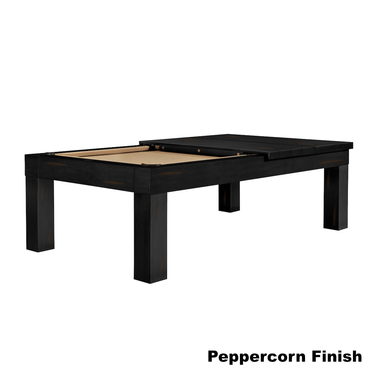 Alta pool table dining top with Peppercorn finish by American Heritage.