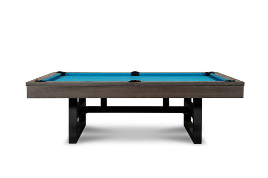 Chino slate pool table in charcoal against a white background.