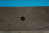 Black round sight on Chino slate pool table in Charcoal.