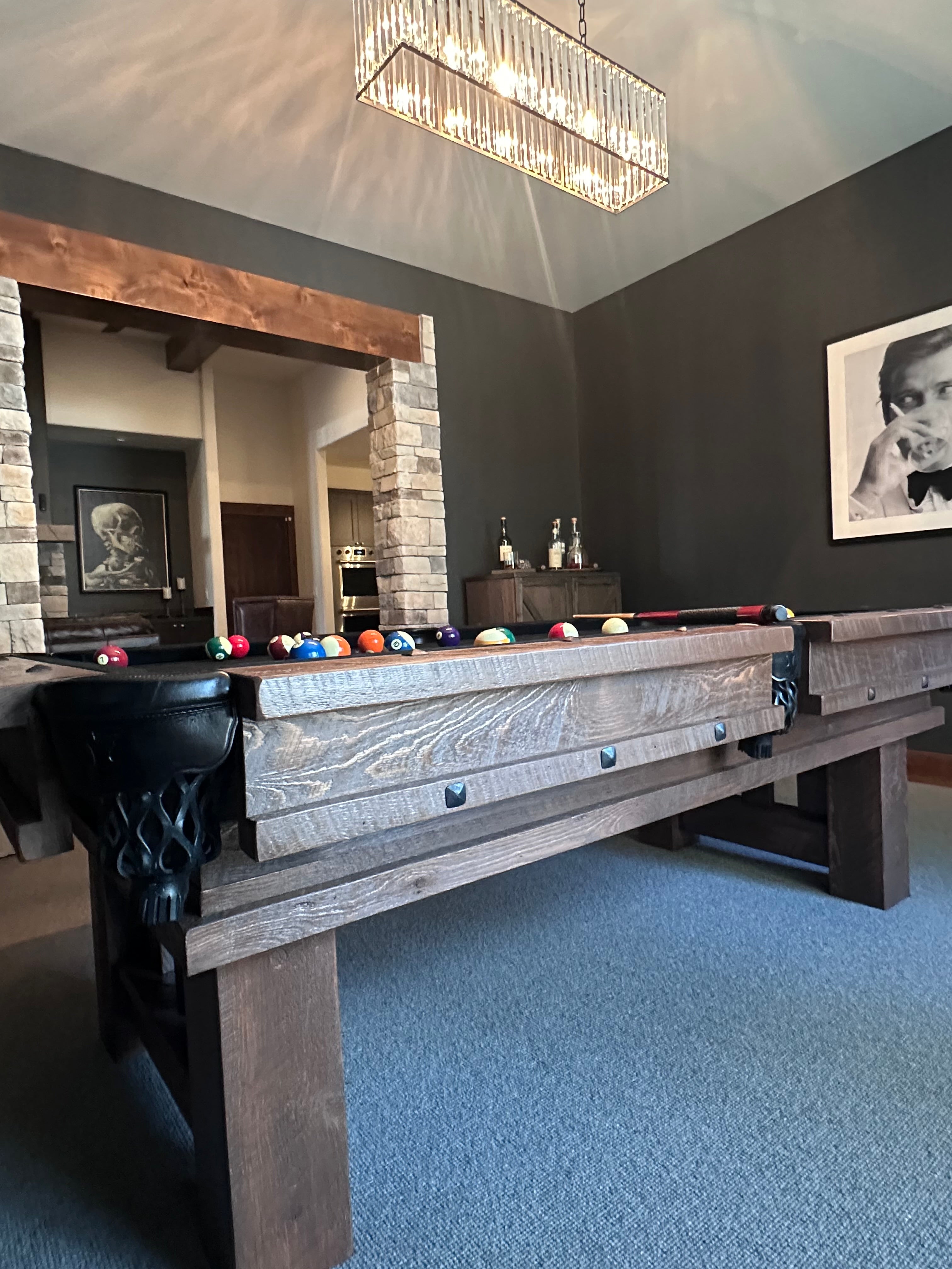 Customer photo of the viking industries barnwood cheyenne Billiard table