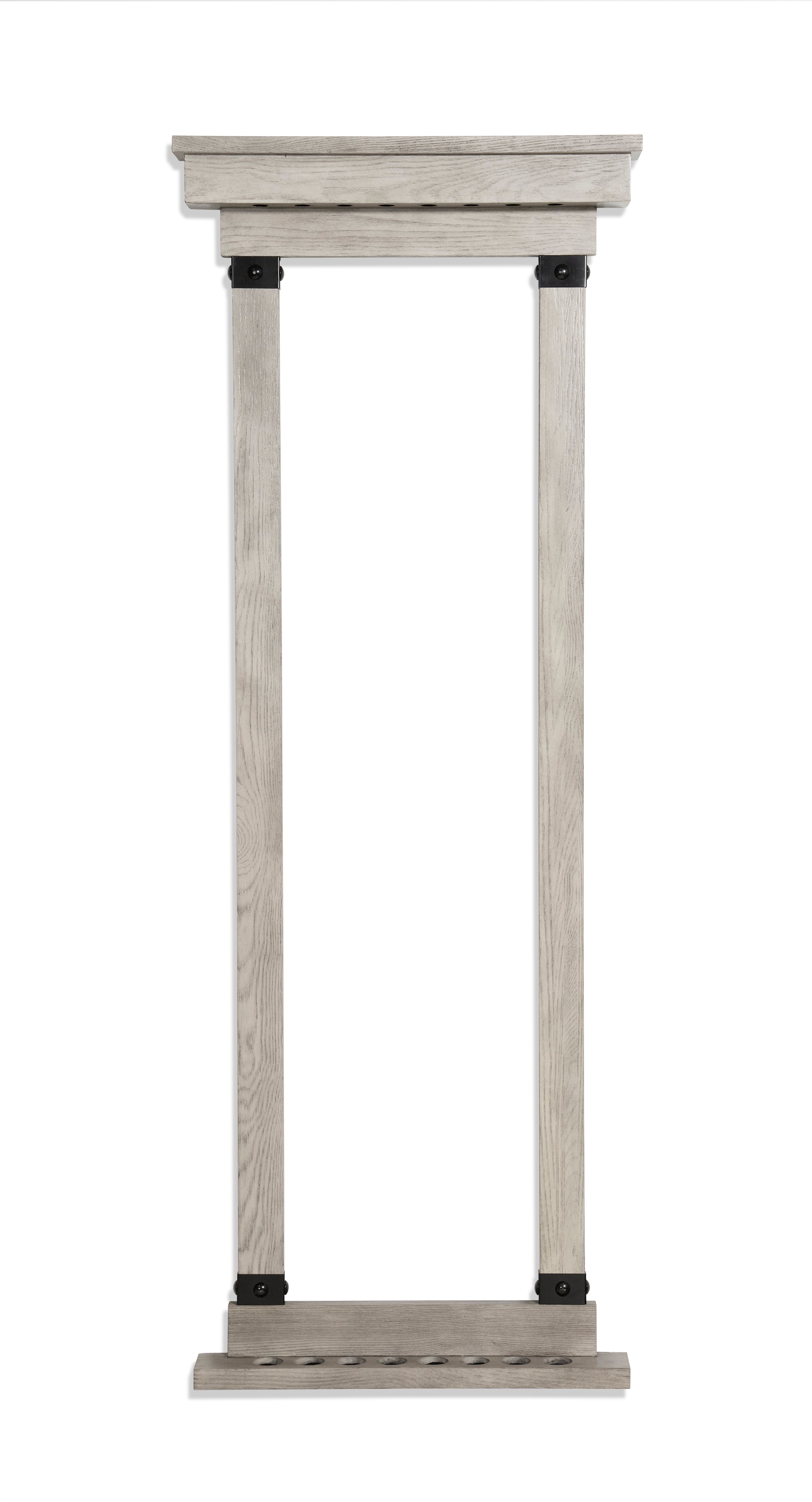 Isabella Cue Wall Rack in Brownwash, Whitewash or Charcoal Finishes