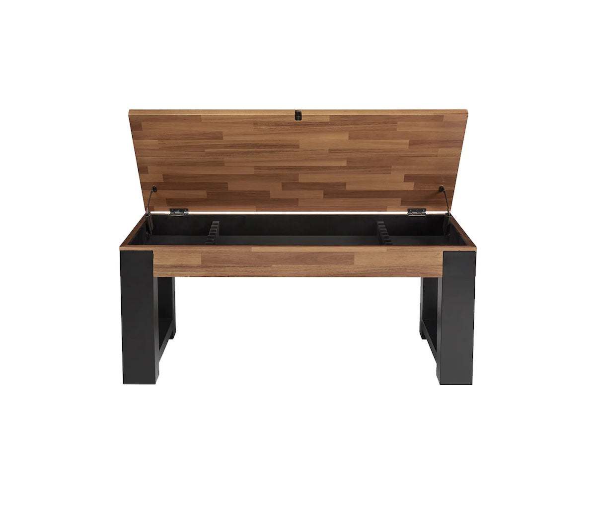 Knoxville pool table bench with storage for billiard accessories an American Heritage design.