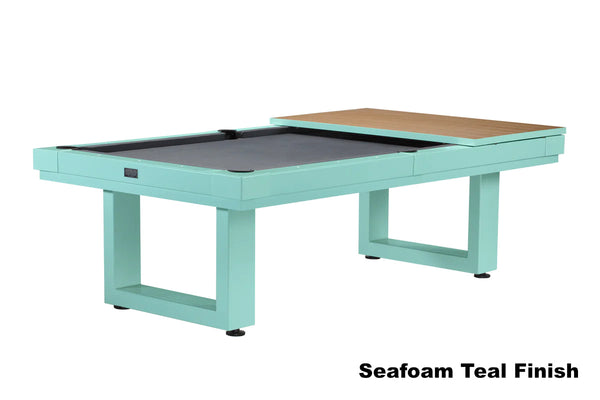 American Heritage dining top in Seafoam Teal for outdoor Lanai pool table.