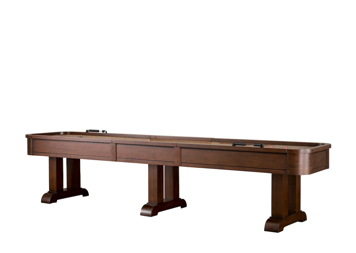 Milan shuffleboard table in Navajo - an American Heritage design.