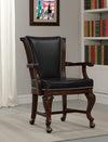 The traditionally styled Napoli chair by American Heritage in the corner of a game room.