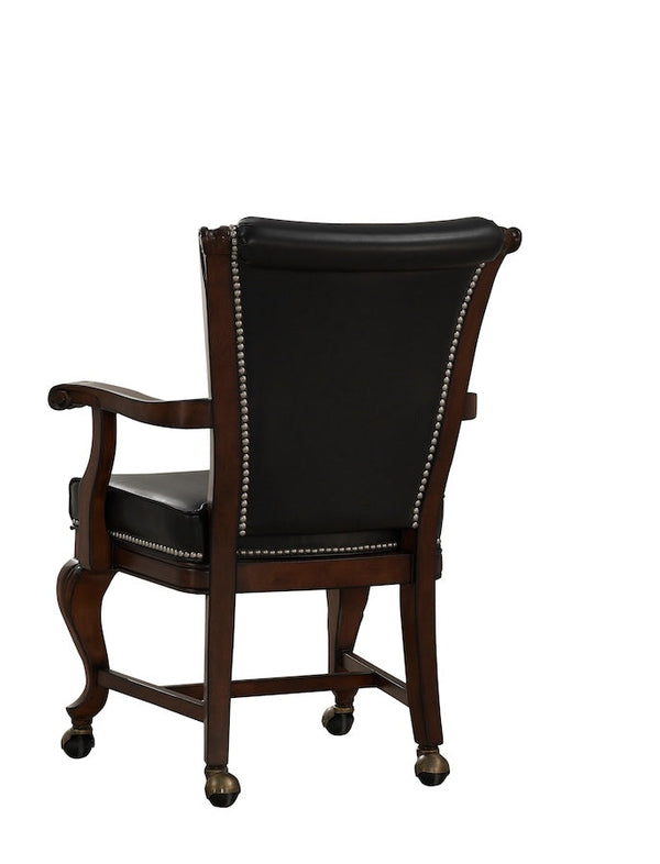 The Napoli chair designed by American Heritage - back view against a white background.